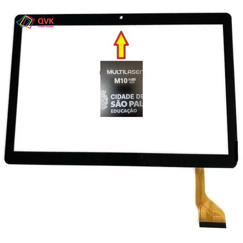 

5PCS New 10.1Inch Black For Multilaser M10 4g Pro X Tablet PC Capacitive Touch Screen Digitizer Sensor External Glass Panel