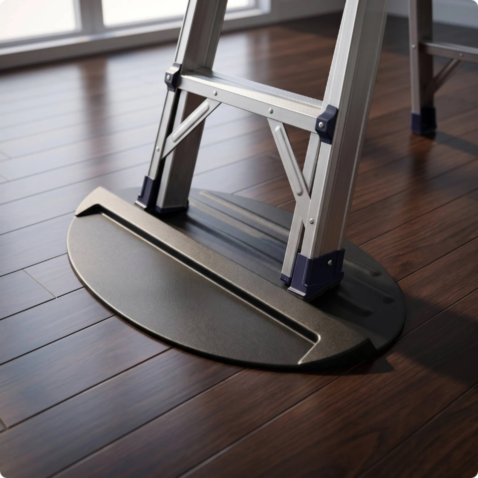 Ladder Anti-Slip Mat Safeguarding Ladder Stabilizer Mat Weatherproof Safe for Homeowners, Home Maintenance, Outdoor Work
