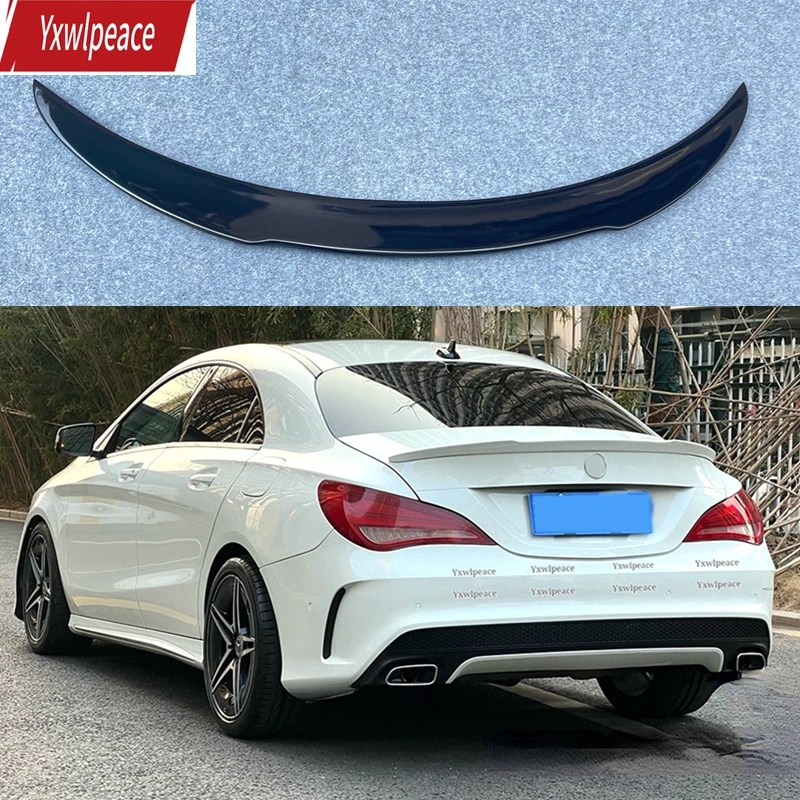 

For Benz CLA Spoiler CLA45 W117 C117 CLA 200 250 260 AMG 2013-2017 FD Style Real Carbon Fiber /FRP Black Rear Trunk Lip Spoiler