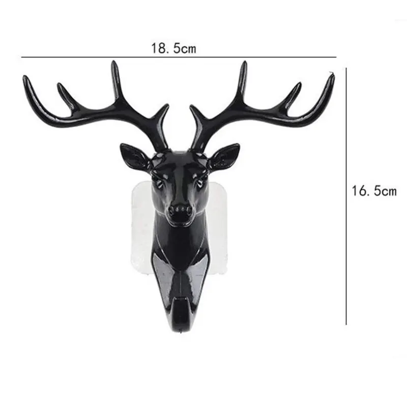 Deer Head Universal Antler Hook Strong Wall Hanger For Clothes Bag Hat Towel Scarf Key Bathroom Home Decoration Accessories Rack