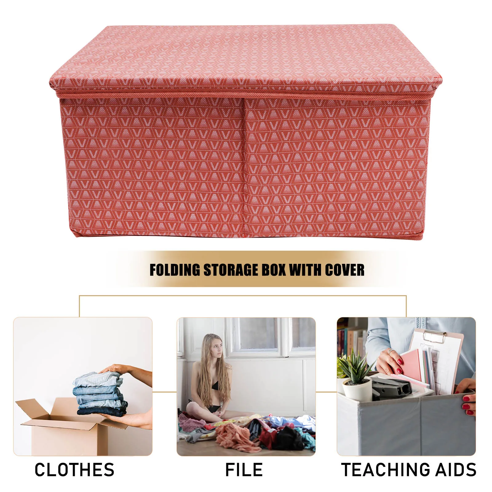 

Folding Clothes Storage Box Large Capacity Organizer for Bedroom Dormitory Multifunctional Storage Container