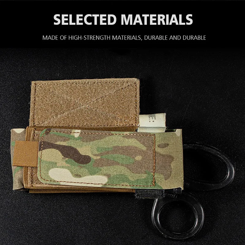 Tactical Tourniquet Pouch Holder Trauma Shears EMT Storage Bag EDC Flashlight CAT Medical Scissor  Molle Belt Pouch