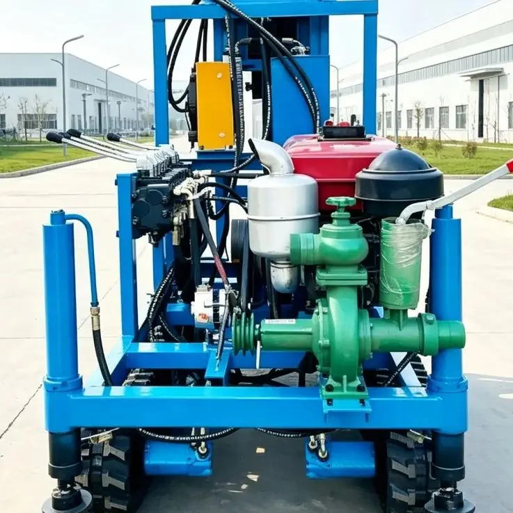 Customized Cost‑effective Mobile Crawler Hydraulic Diesel Water Well Drilling Rig for Farmland Irrigation