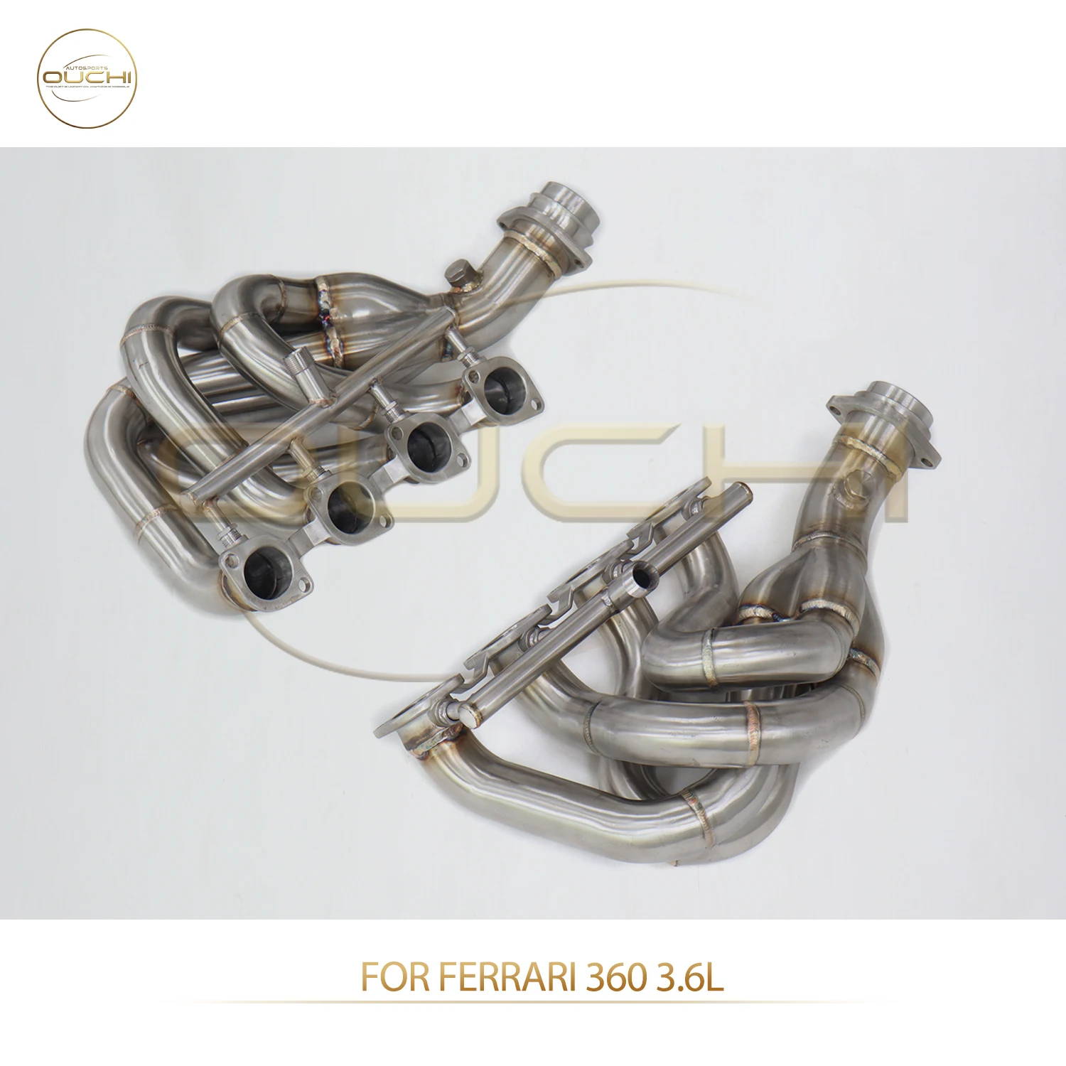 

Прямые продажи с фабрики OUCHI для коллектора из нержавеющей стали Ferrari 360 3,6 л без теплоизоляции, простая установка выхлопа