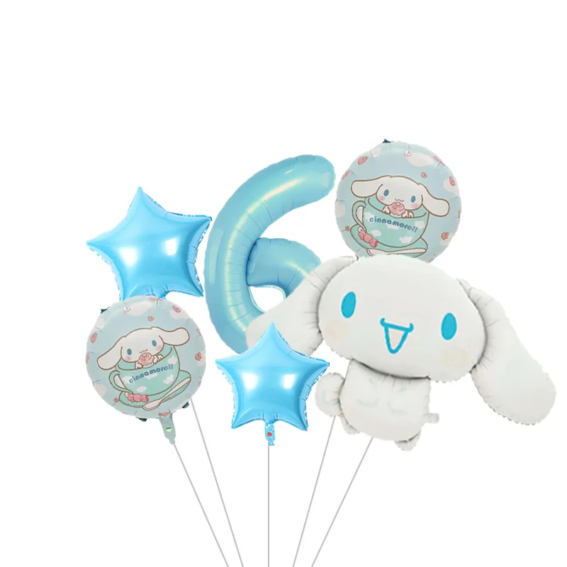 Cinnamoroll Großer Cartoon-Folienballon, Niedlicher Welpen-Ballon für Partydekoration, Geburtstagsfeier-Dekoration – Detail 24