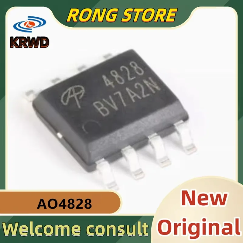 10 قطعة 4828 رقاقة جديدة ومبتكرة IC AO4828 SOIC-8 مزدوجة N قناة 60 فولت/4.5 أ