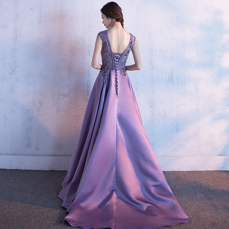 2025 New Spring Women's New High Quality Luxury Banquet Evening Dress Fashion Host Slimming Tailored Performance Dress