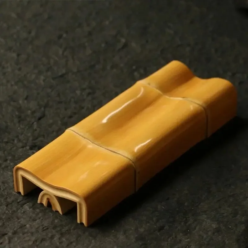 Natural special-shaped old jade bamboo is handmade and exquisitely mirrored