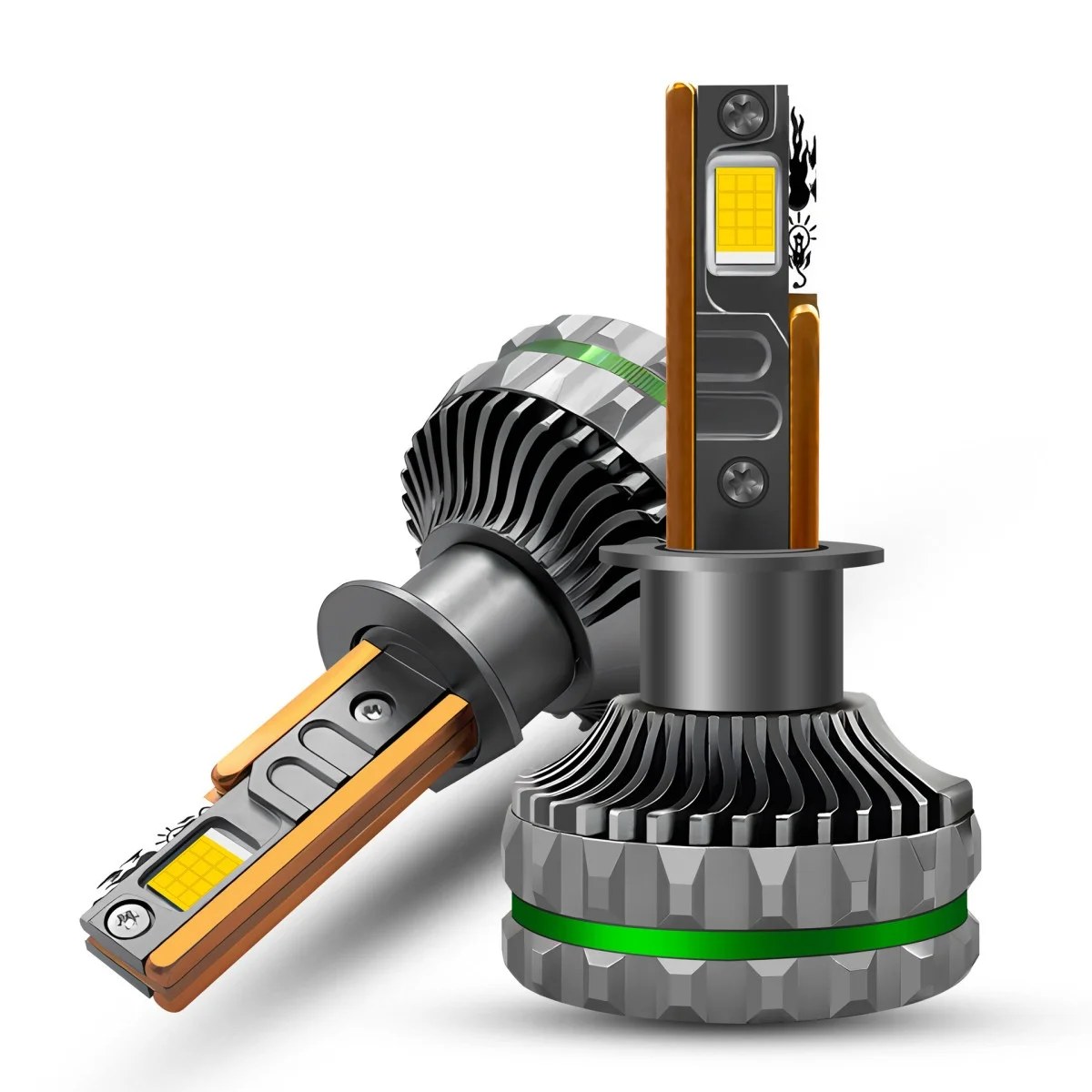 

Уникальные популярные светодиодные фары высокой мощности 180 Вт, внешняя торговля, четыре медных трубки H1H7H4H 119005 9006 с цветовой температурой 8000 К, новый Co
