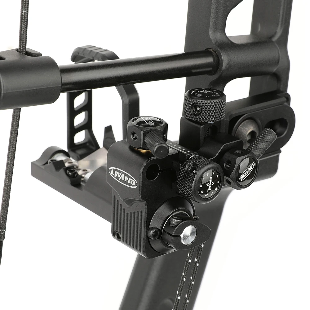 Archery Arrow Rest 6061-T6 Aluminum Alloy Horizontal and vertical adjustable Right Hand Interchangeable Y-Fork for Compound Bow view 3