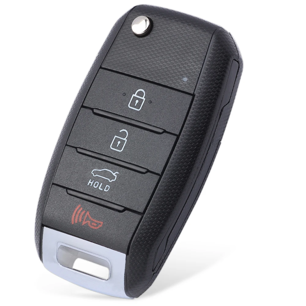 KEYECU Flip Remote Key Shell Case Fob 3B/4B for Kia Sorento Carens K3 K5 Cerato Forte Rio Optima