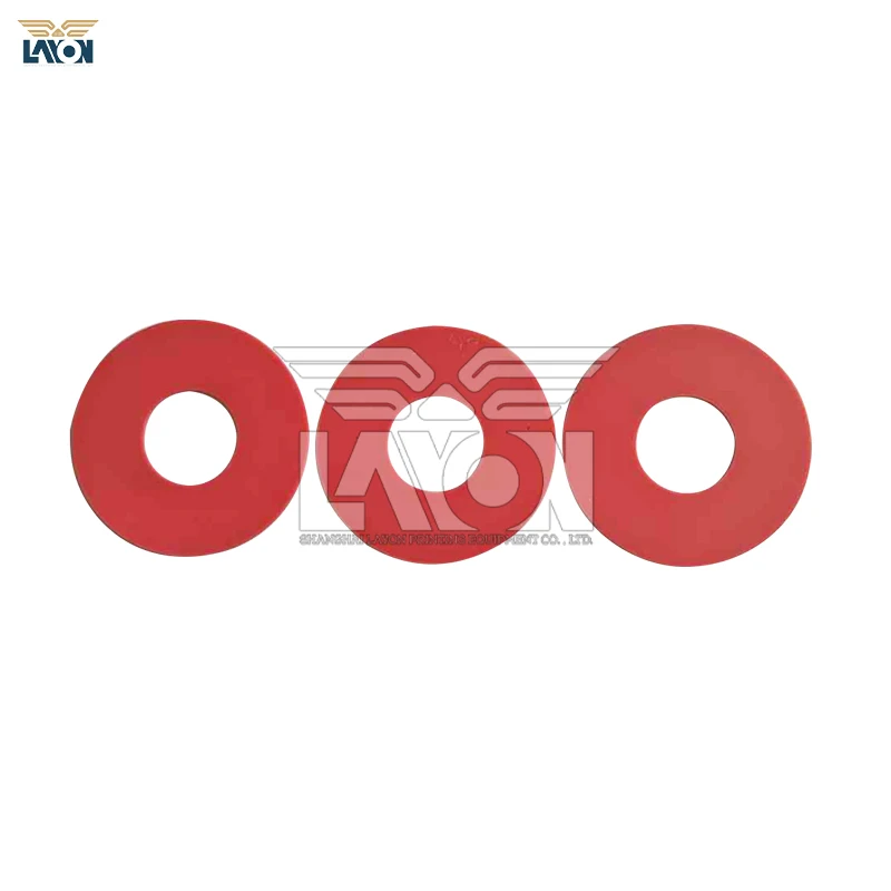 LAYON 100Pcs Red Rubber Sucker for HD Offset Printing Machine, Size 35*14*0.5mm, Printing Press Suction Cup