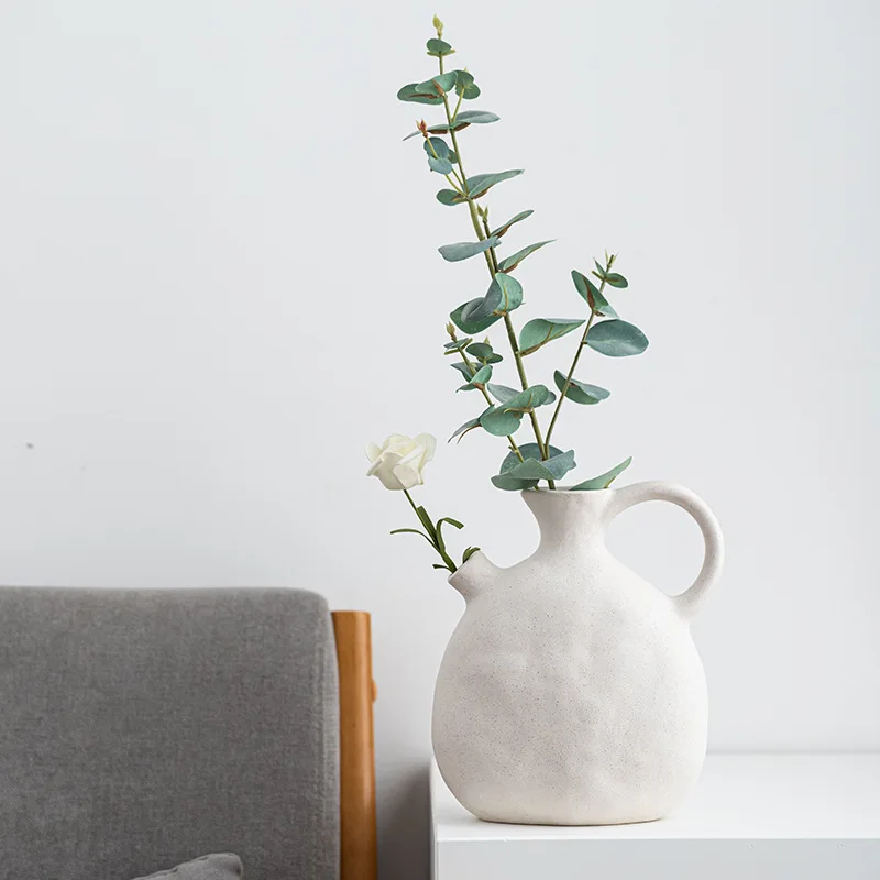 Ceramic Vase Home Decor Nordic Wedding Decoration Desktop Art Flower Vase for Decor Home Decoration Accessories Dropshipping