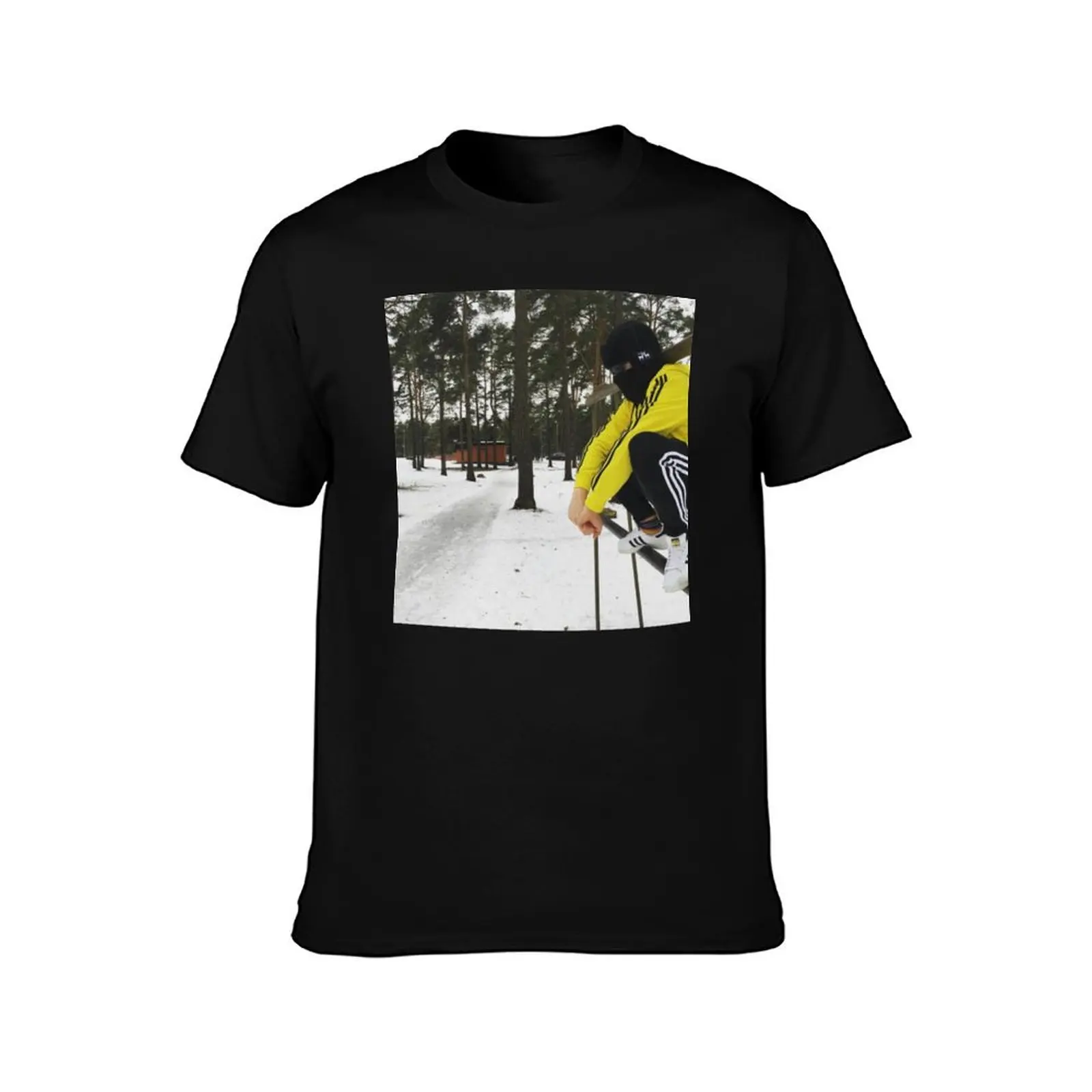 Life oF Boris In The Snow T-Shirt Dry Fit Athletic Short Sleeve Shirt