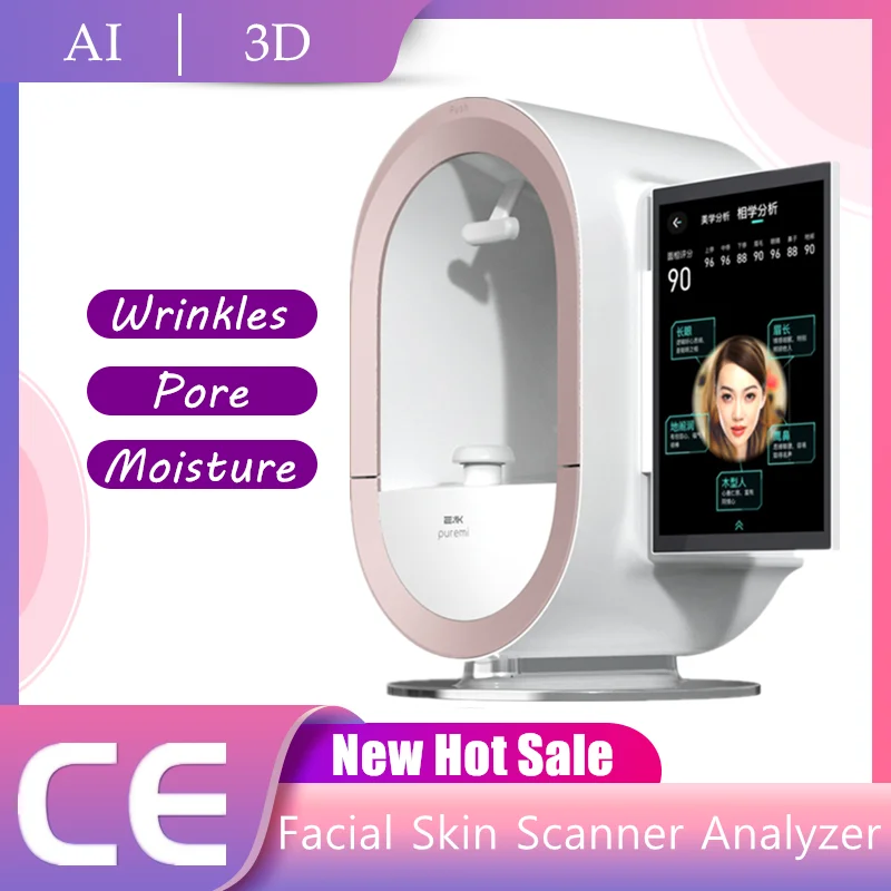 2024 Skin Analyzer 3d Test Facial Scanner Machine Scope With Plus Ipad Beauty Health Hot Sale Professional Newest