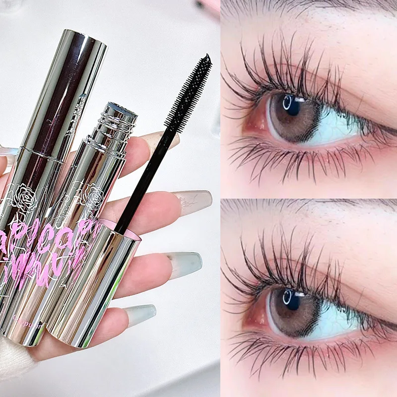 Cappuvini Qingyu Three-dimensional Mascara, Gentle Brown Fiber, Long Curls, Not Easy to Smudge, Lengthens Makeup