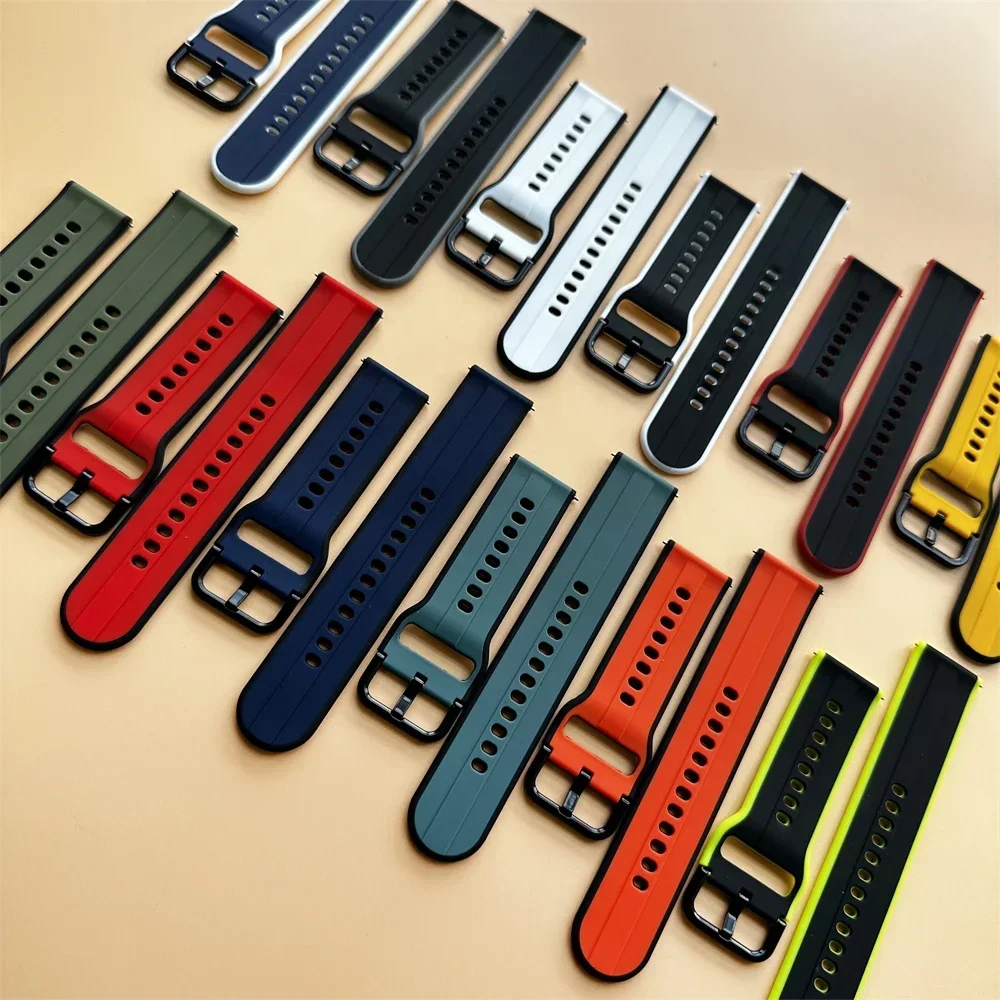 สายซิลิโคนสำหรับนาฬิกา realme 3 2 Pro สายรัดข้อมือกีฬาสำหรับนาฬิกา realme 2นาฬิกาอัจฉริยะ Huawei สาย GT4 20mm 22mm