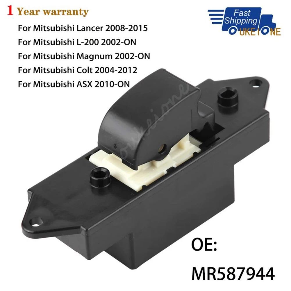 

For Mitsubishi Lancer L200 Magnum Colt ASX 2004-2015 Passenger Side Power Window Switch Control Button MR587944 Car Accessories