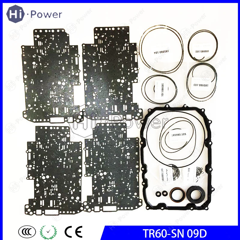 TR60-SN 09D Transmission Clutch Overhaul Rebuild Kit For VOLKSWAGEN Touareg Q7 Gearbox Oil Seal Repair Kit Gasket