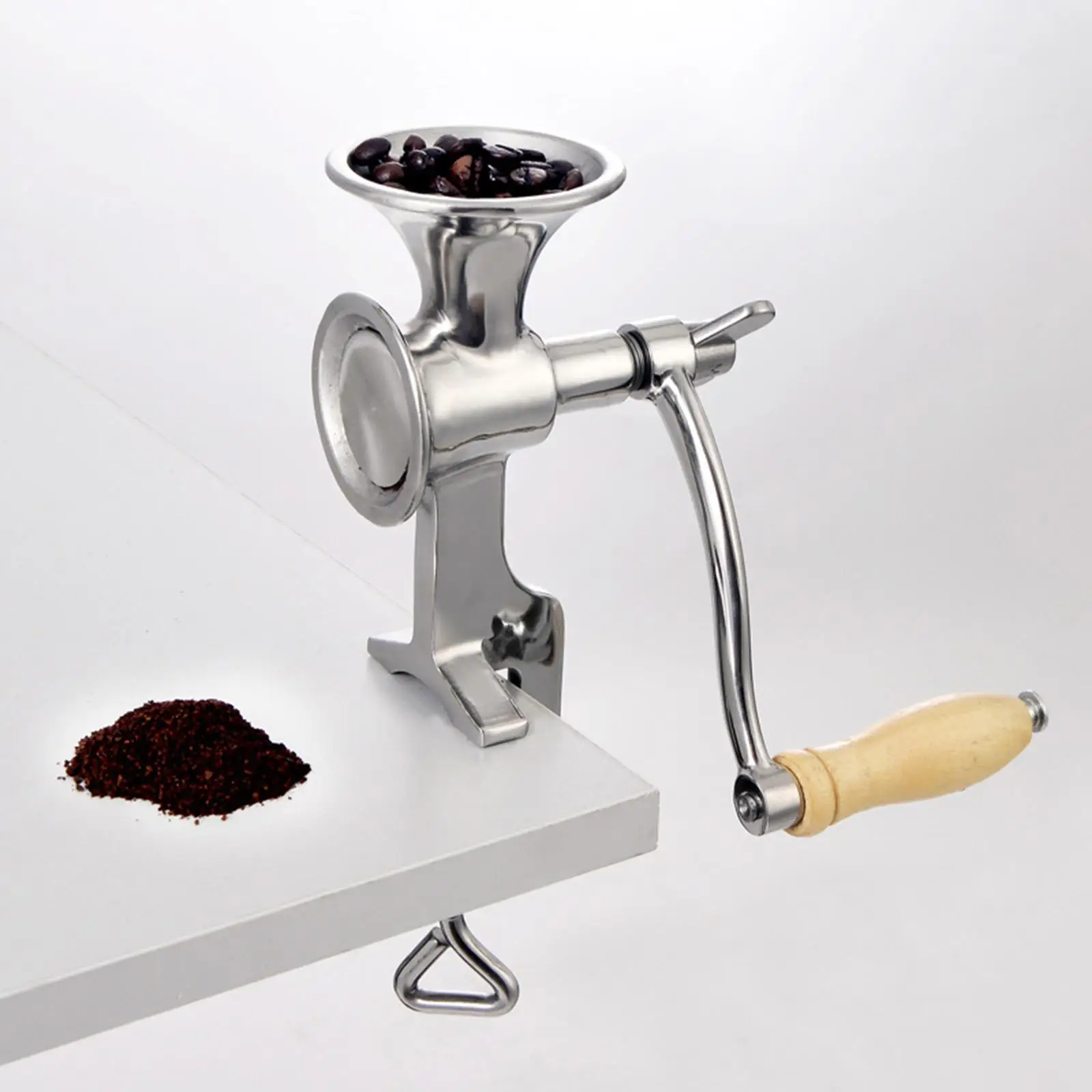 

Hand Crank Grain Mill Table Clamp Manual Grain for Coffee