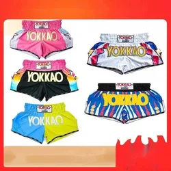 2024 New Yok Muay Thai Shorts Fighting Muay Thai Suit Unisex Beach Pants Children's Combat Training Suit