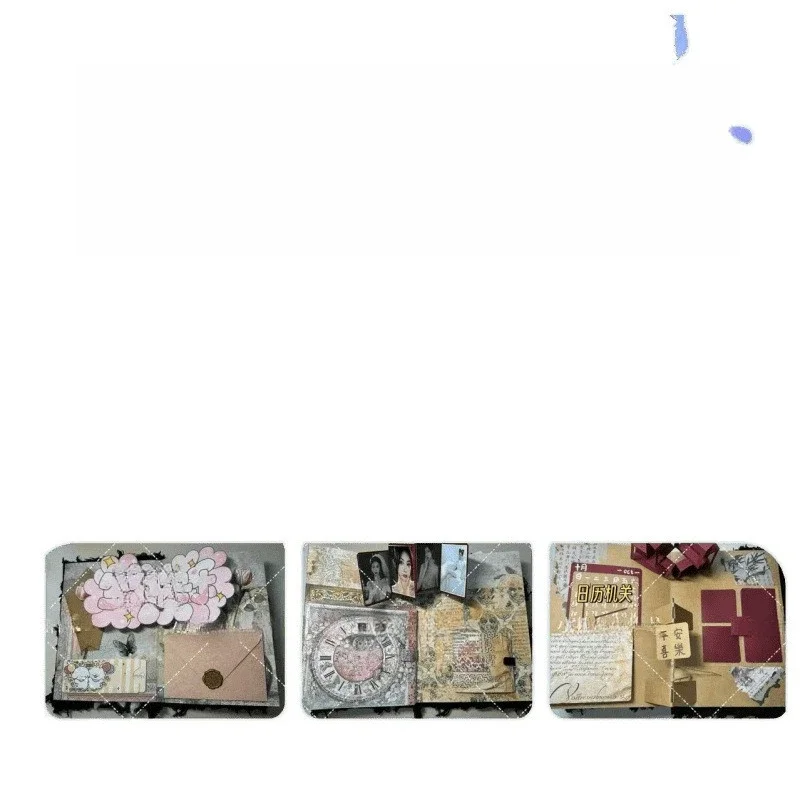 Pop-up book, couple homemade, full set of material packs