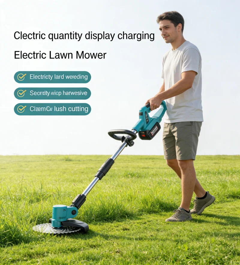 

6 Inch 9 Inch Electric Lawn Mower Desbrozadora Batería Podkaszarka Akumulatorowa Do Trawy 충전식 예초기 충전 예초기 무선 예초기