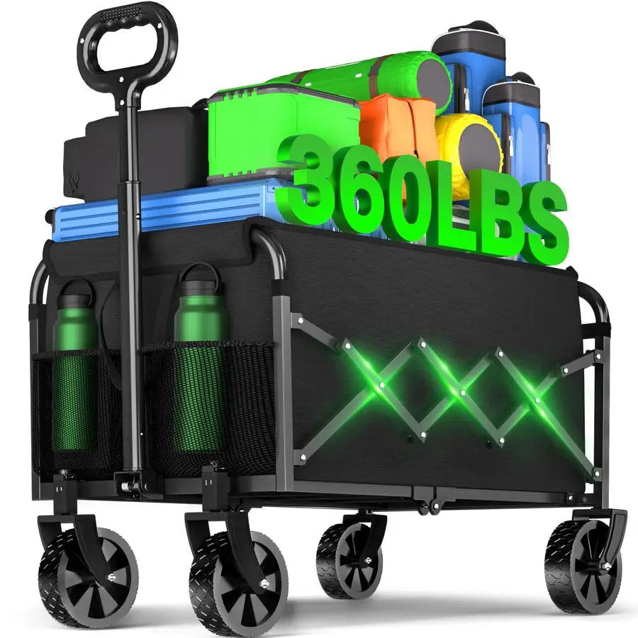 

Тележки Складной складной фонарь, портативная складная тележка с колесами, уличные тележки для продуктов, кемпинга,