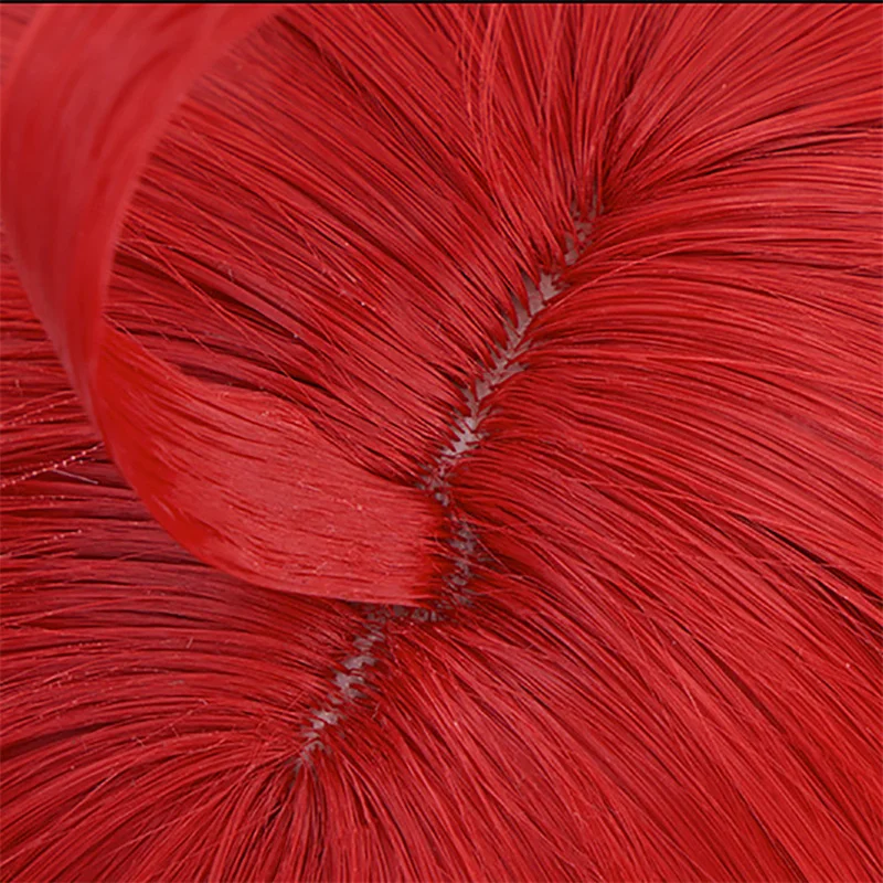 อะนิเมะ Kasane Teto คอสเพลย์วิกผมสีแดงลอนผมหางม้าคู่วิกผมทนความร้อนสูงหมวกเครื่องแต่งกายอุปกรณ์เสริมสําหรับผู้หญิงหญิง