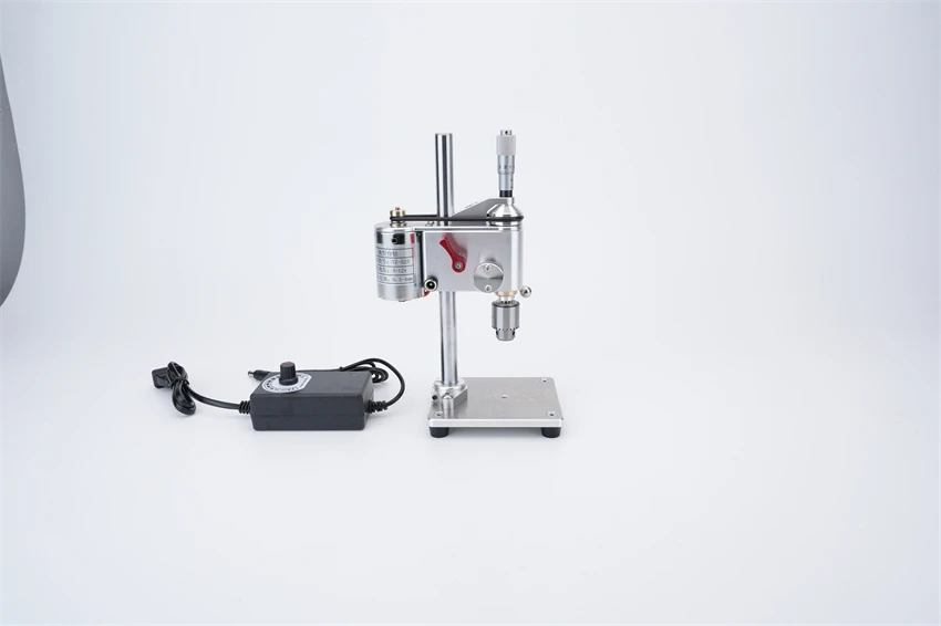 Micro Bench Drill 0.3-4mm Mini Drilling Machine Precision Watch Repair Tool Bench Drill With Speed Adjustable Power Adapter 220V