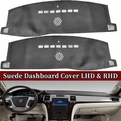 Suede Leather Dashmat Dashboard Cover Pad Dash Mat Auto Accessories For Cadillac Escalade 2007 - 2014 2013 2012 2011 2010 2009