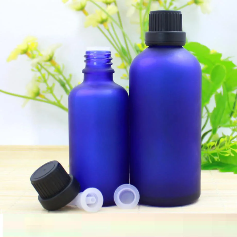 100ml green/blue/brown/clear glass bottle  tamper evidence child proof essential oil moisture liquid essence skin packing