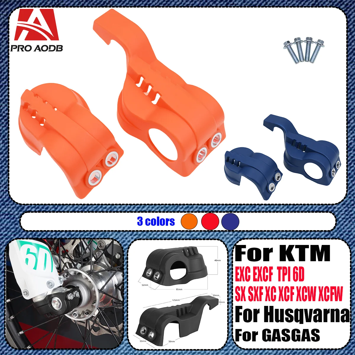 

Fork Bottom Shoe Guard Cover Protector For KTM 125 250 300 350 450 500 XC XCF XCW SX SXF EXC EXCF TPi SIX Days 2016-2024