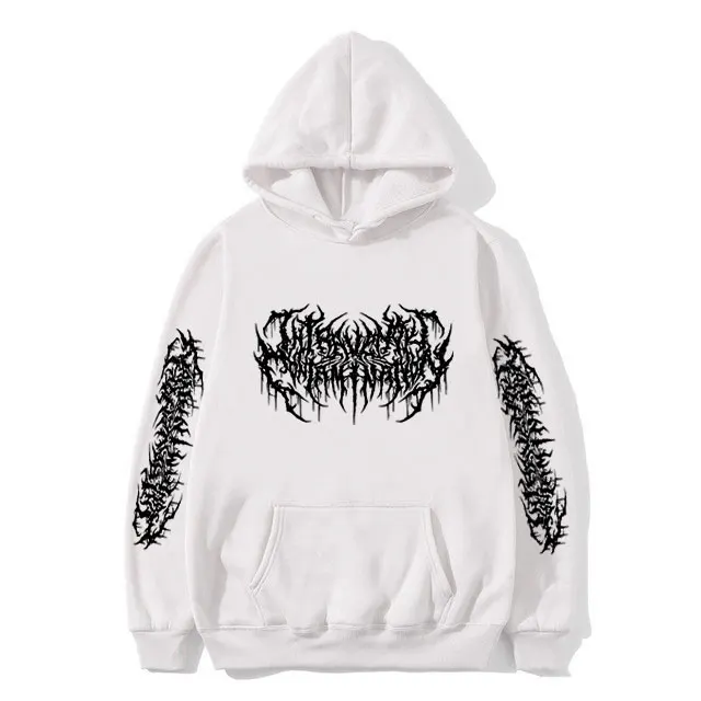 Playboi Carti Narcissist Graphic Hoodie Opium Actual Hate Hip Hop Rapper Sweatshirt Men\'s Fashion Gothic Oversized Long Sleeve