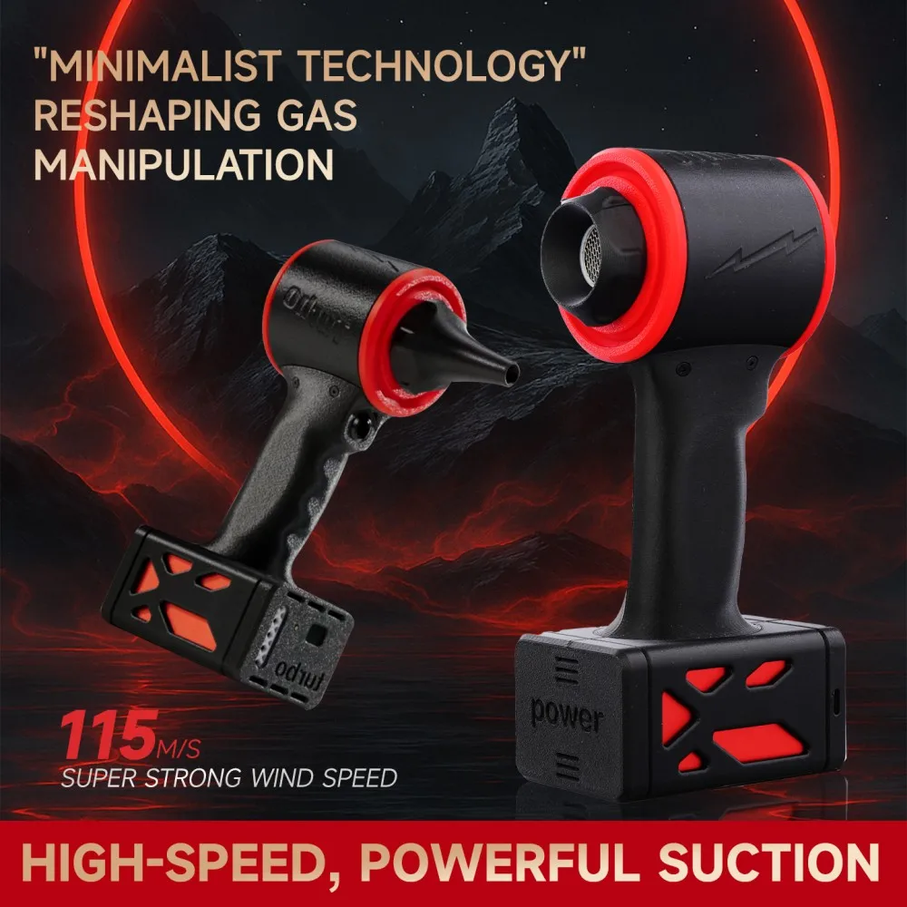 

990000RPM Powerful Turbo Jet Fan 115m/s High-Speed Air Blower 20000mah Type-C Charging Duster Brushless Violent Fan