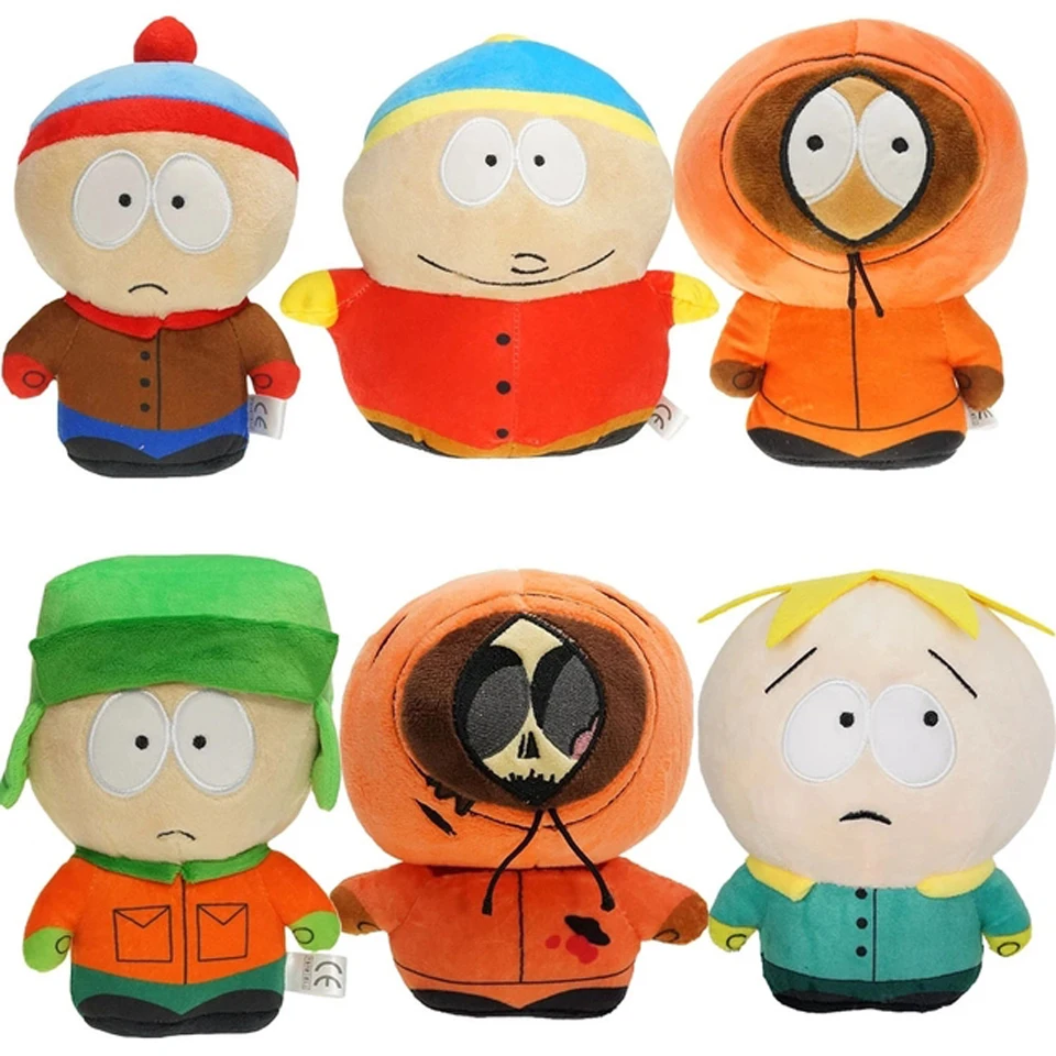 *-* 20cm parques do norte do sul brinquedos de pelúcia dos desenhos animados boneca de pelúcia stan kyle kenny cartman travesseiro de pelúcia peluche brinquedos crianças presente de aniversário