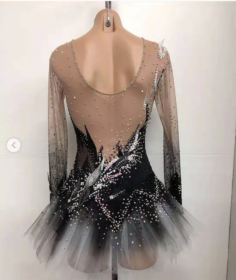 Ice Figure Skating Rhythmic Gymnastics Vestido Patinaje Children's Training Dress 피겨 스케이팅 Girls' Performance Suits