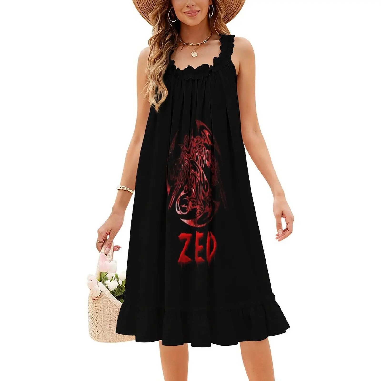 Preppy Style Mini Dress For Women A-Line Loose Fit Casual Day Dress Kha Zix Zed League Of Legend Game Hd Female Clothing