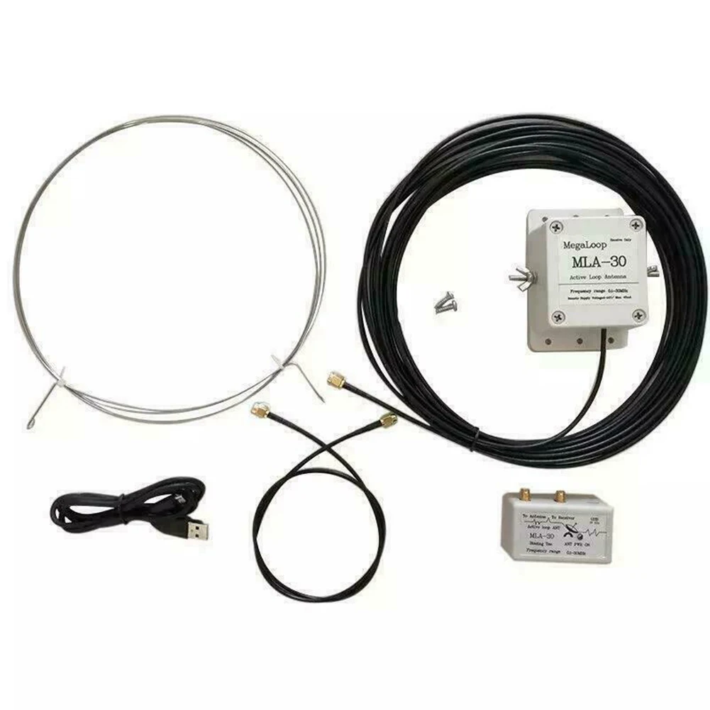 

Ring Receiver MLA-30+ Loop Antenna Rooftops Balconies 0.5MHz-30MHz Directional Magnetic Ring Vibrator USB Powered