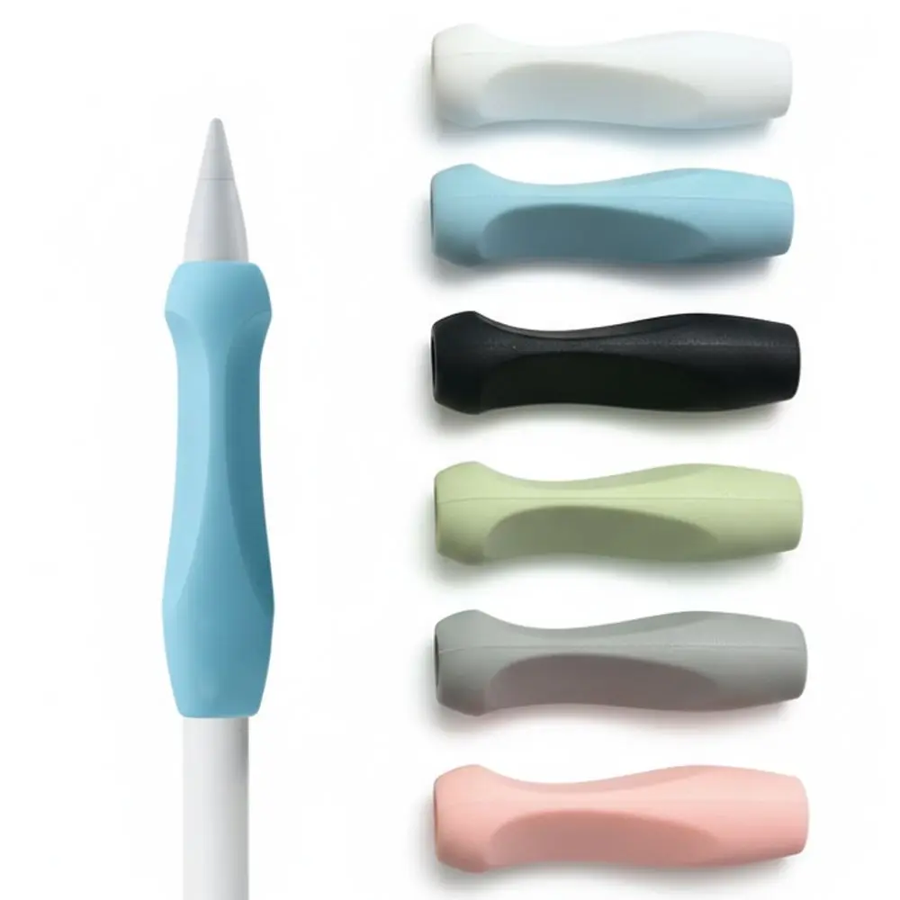 Ergonomic Pen Grip Holder Anti-Slip Silicone Silicone Pencil Sleeve Stylus Grip Case for Apple Pencil 1st 2nd Gen USB‑C Pro