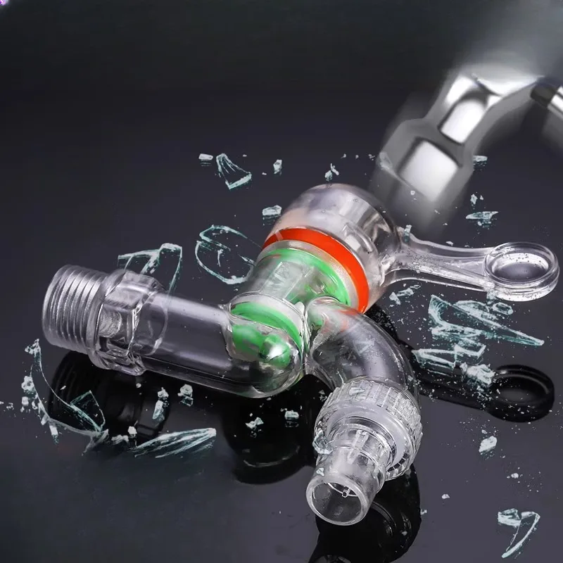 20/25mm Plastic Transparent Faucet Water Tap Garden Irrigation Connector kitchen Bathroom Faucet