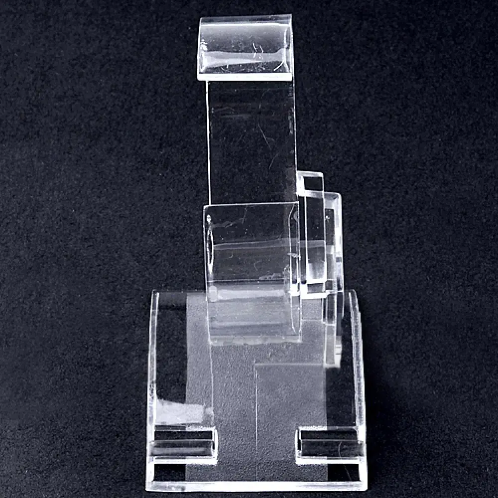 

Браслет-цепочка для часов, подставка для ювелирных изделий, прозрачный пластиковый ювелирный браслет-манжета, браслет, часы, головной убор, подставка, держатель, стойка