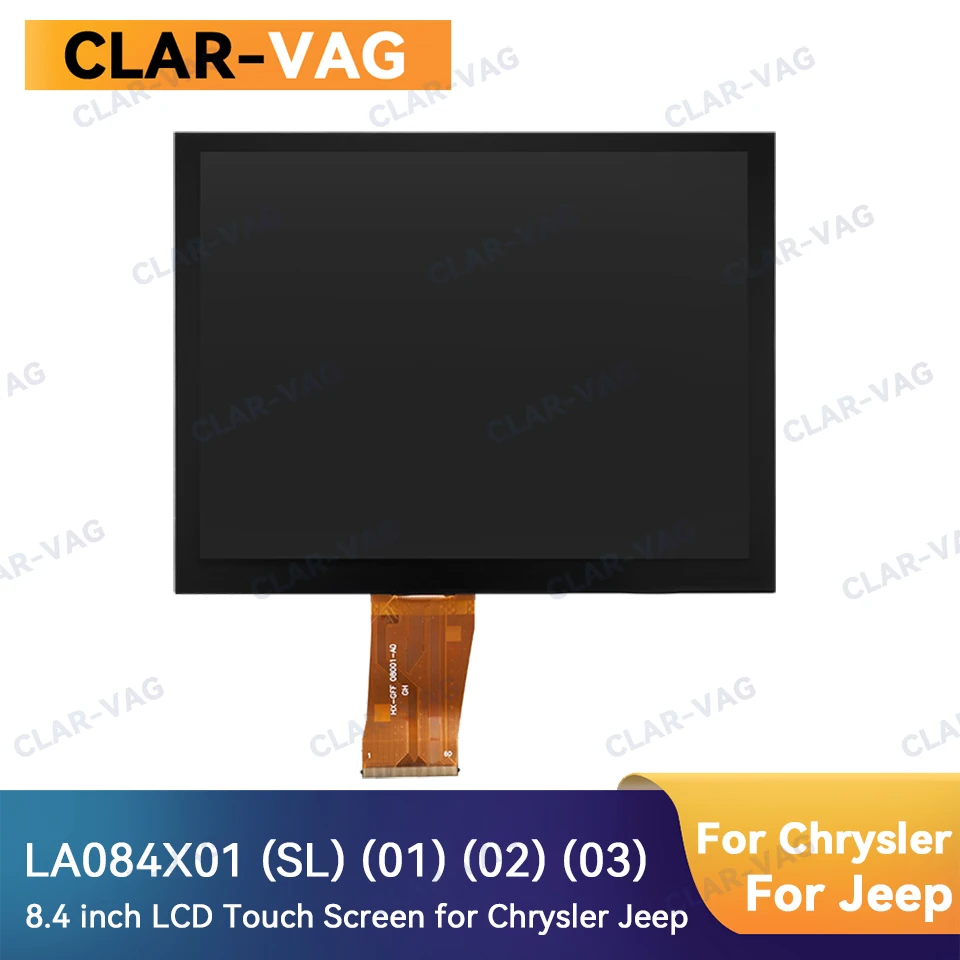 

8.4Inch LCD Display LA084X01(SL)(01) SL01 SL02 with Capacitor Touch Screen Digitizer for Chrysler Dodge Jeep VP4R 2017-2021