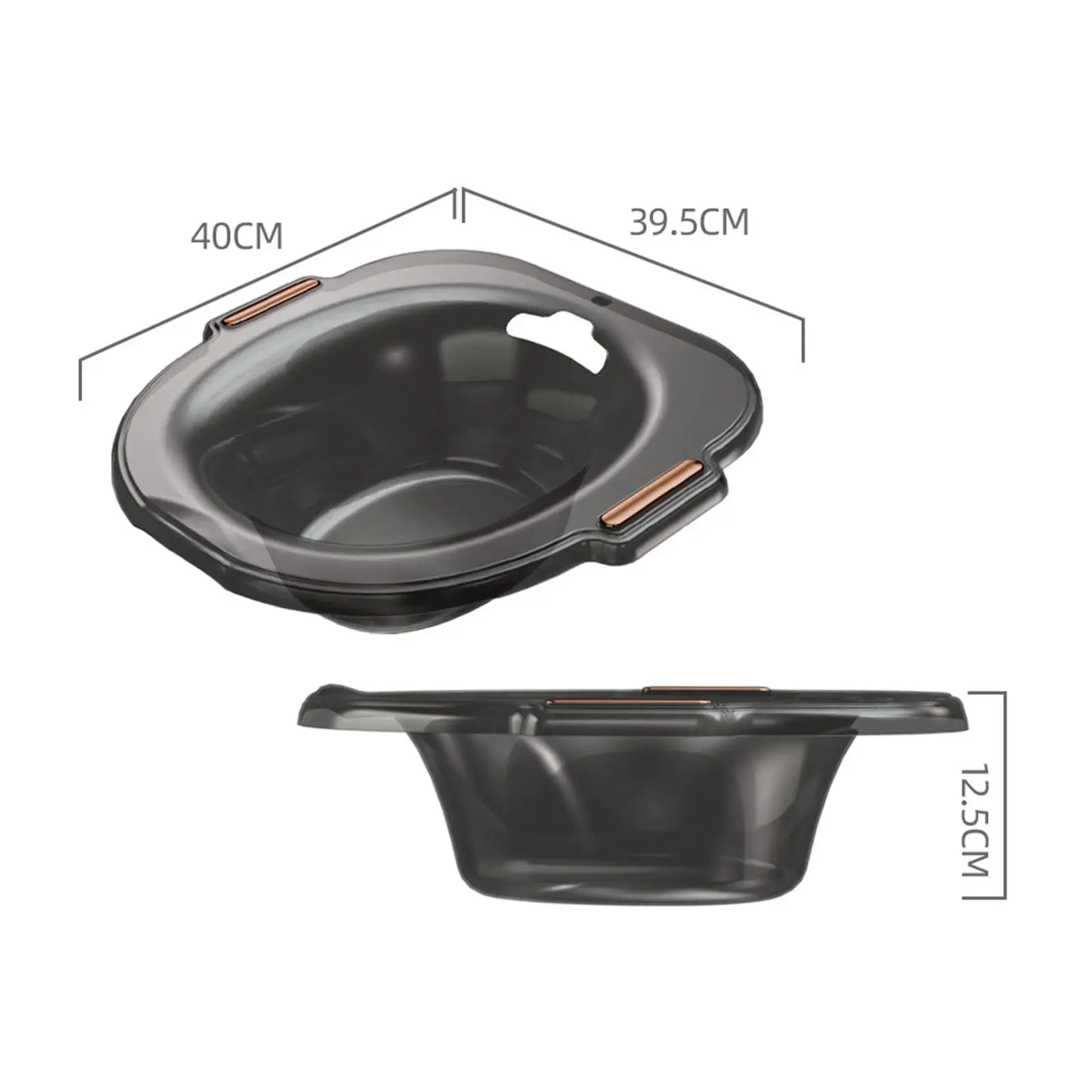 

Sitz Bath for Toilet Seat Multipurpose Hangable Anti Slip Durable Hip Bath Bowl for Restroom Hotel Shower Room Travel Bathroom