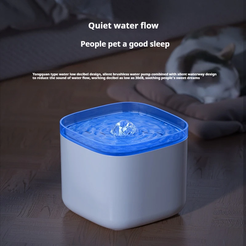 Intelligent pet water dispenser automatic filtration circulation flow living water large capacity dog cat water dispenser