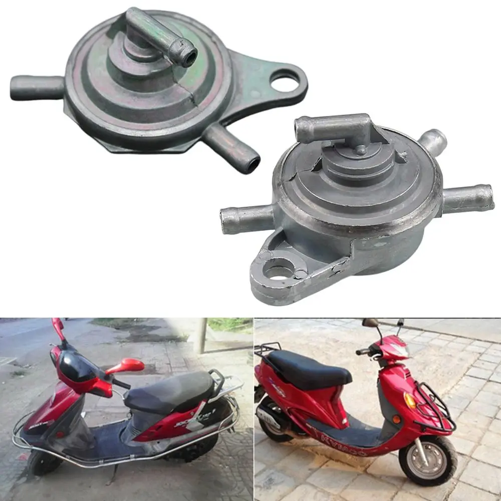 50cc-150cc Fuel Tank Petcock Switch Moped Scooter Motorcycle Motocross Vacuum 3/4-Way Inline Tap Modification Fuel System