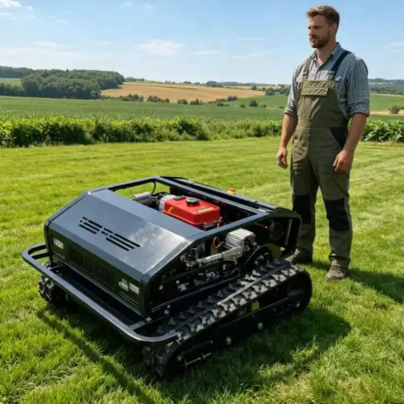 

Smart 2-in-1 Remote-Controlled Mower And Sprayer Agricultural-Grade Tracked Machine with High Horsepower 60L Capacity for Precis