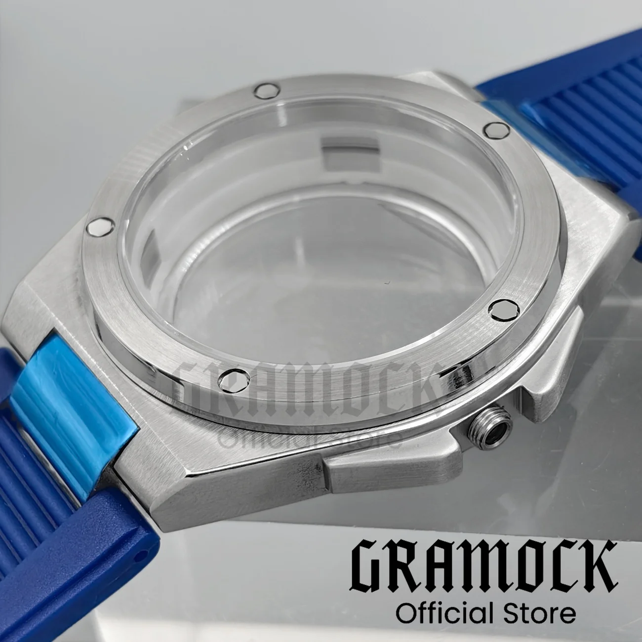 Steel Diver 40mm Ingenieur Series Men's Watch Case+Rubber Strap Mod Accessories Part For NH35 NH34 NH36 ETA2824 PT5000 Sapphire view 6