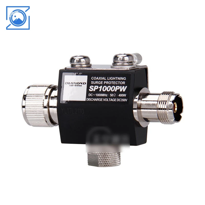

SP1000PW DC-1GHz Portable Base Station Antenna Coaxial Lightning Surge Protector Waterproof Lightning Arrester