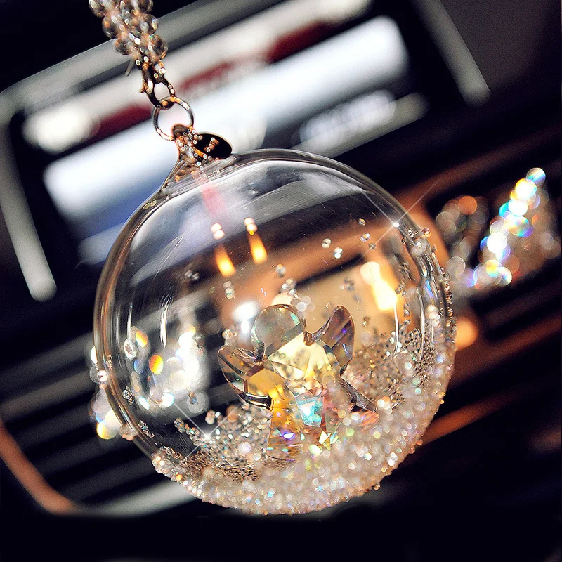 Crystal Glass Ball with Angel Inside, Christmas Ornaments, Room Decoration, Crafts Collection, New Arrival